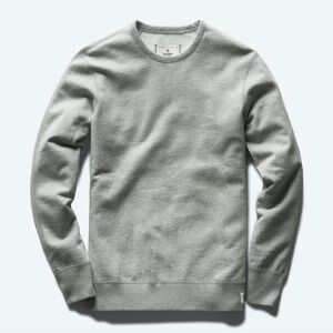 REIGNING CHAMP Midweight Terry Slim Fit Crewneck Sweater Vintage Heathered Grey